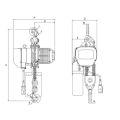 Electric Chain Hoists - 1/2 ton - 2 ton available 1-Phase & 3-Phase